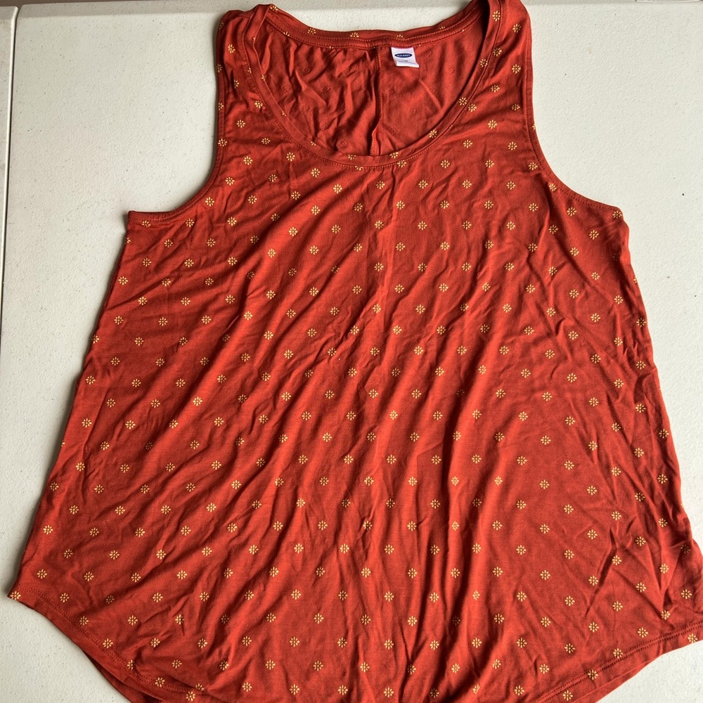 Orange old Navy Flowy Tank size small